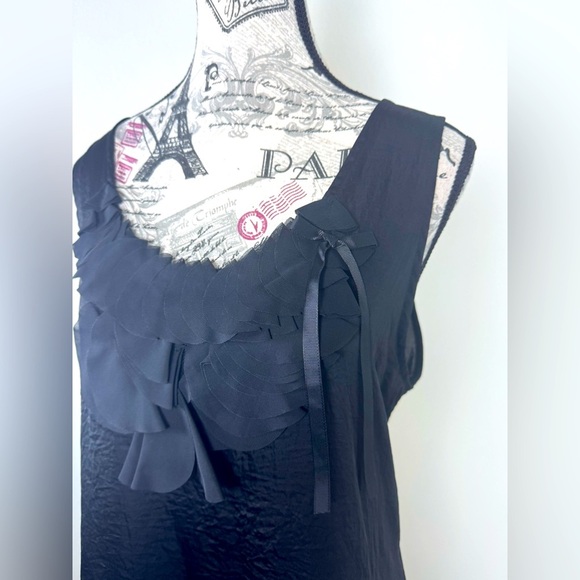 MK West Kei USA Chic Trendy Black Ruffle Dress from Nordstrom size Medium - Picture 4 of 13